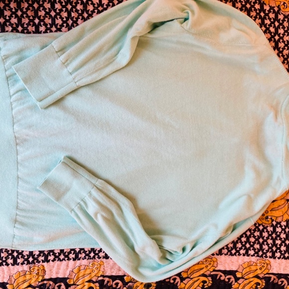 JCrew Mint Green Clare Cardigan 3/4 Sleeve Sz M - Picture 2 of 3
